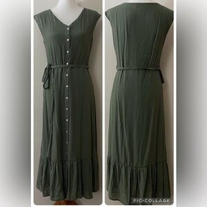 Nanette Lepore ruffle tiered midi dress sundress boho bohemian cottagecore